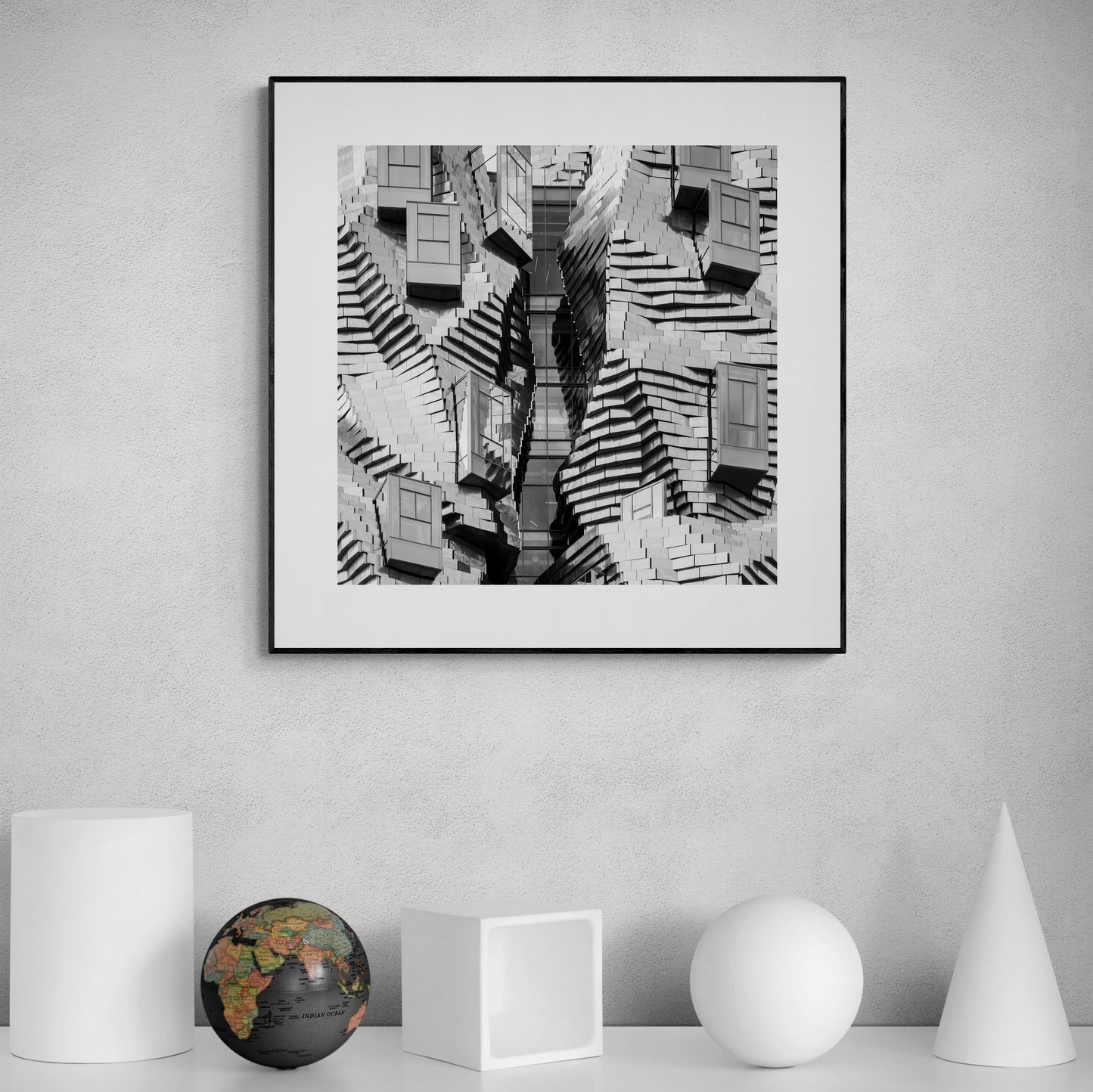 Luma Tower, Arles. Minimal black and white photography. Abstract, fine art photographs + wall art. By Eric Schneider Photography