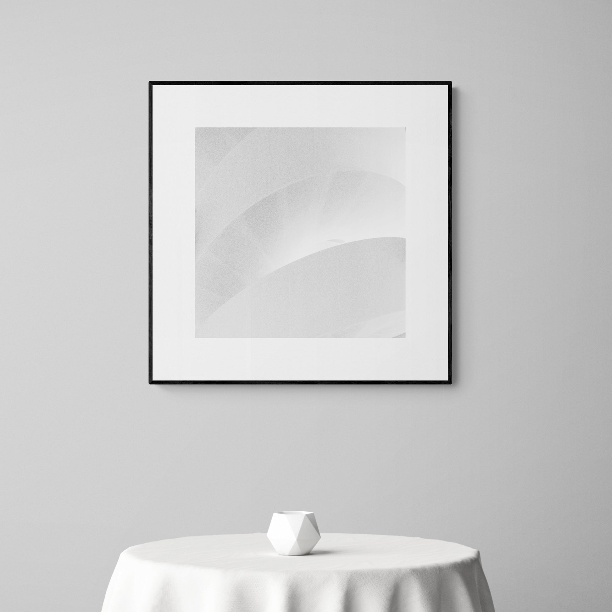 Luma Tower, Arles. Staircase. Minimal black and white photography. Abstract, fine art photographs + wall art. By Eric Schneider Photography