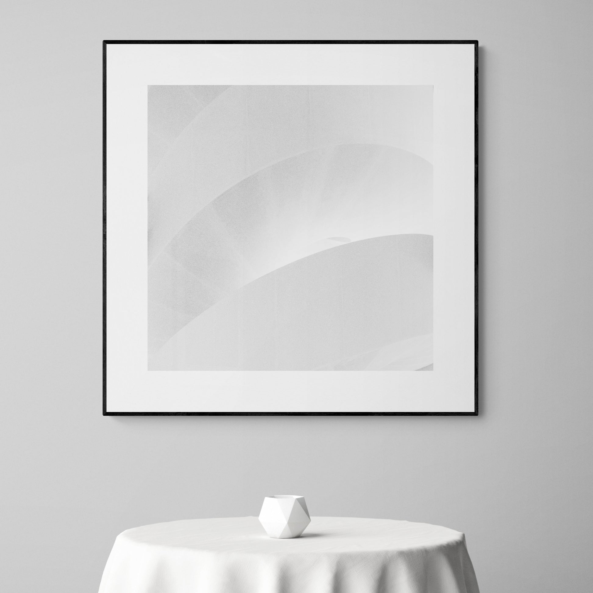 Luma Tower, Arles. Staircase. Minimal black and white photography. Abstract, fine art photographs + wall art. By Eric Schneider Photography