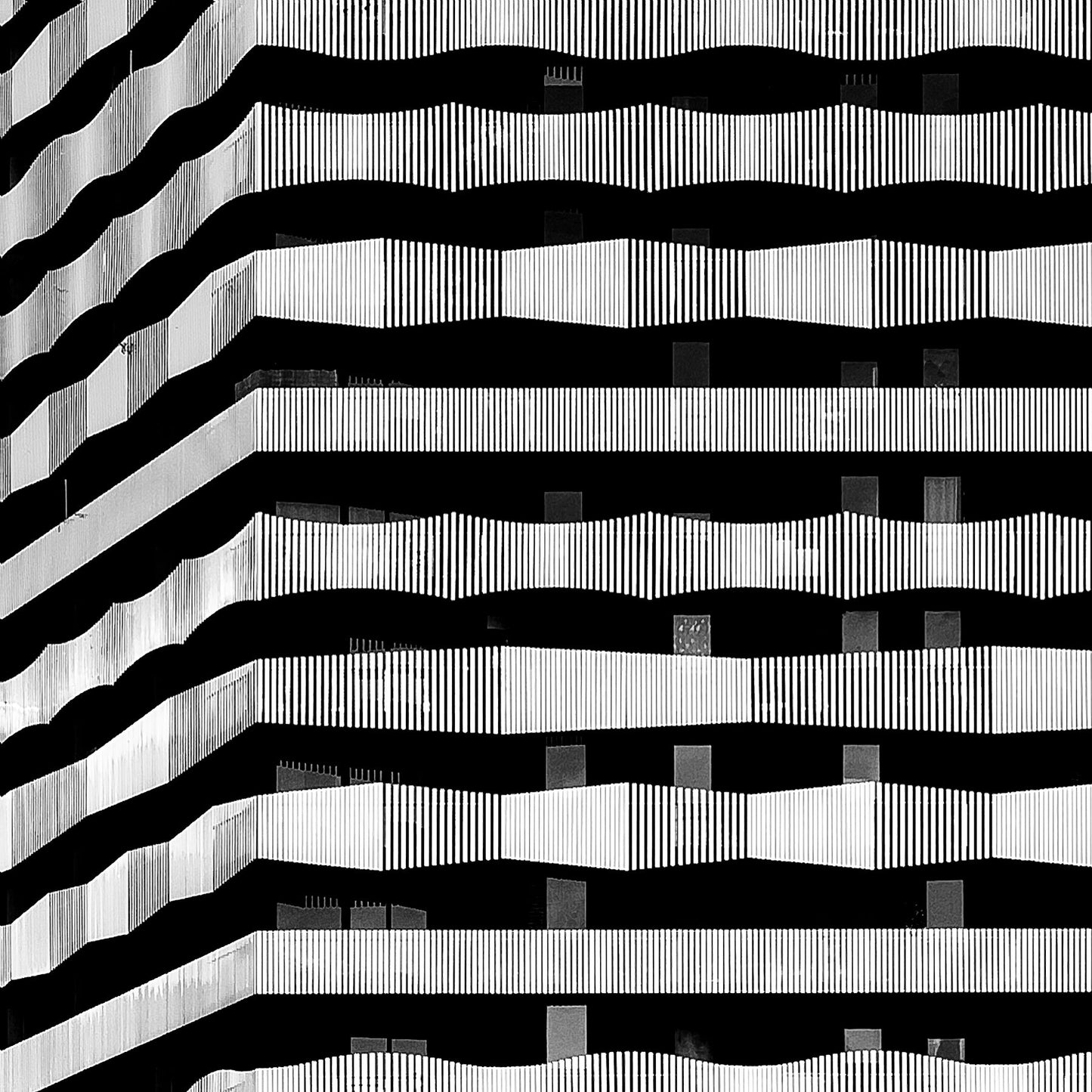 RUE MSTISLAV ROSTROPOVICH, PARIS. Black and white architectural photography and wall art by Eric Schneider Photography