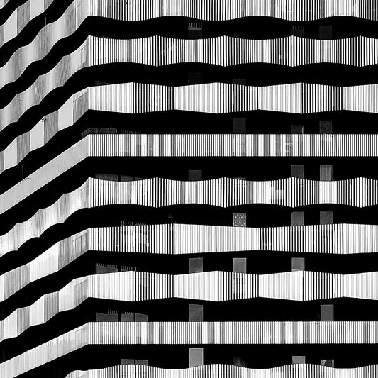 RUE MSTISLAV ROSTROPOVICH, PARIS. Black and white architectural photography and wall art by Eric Schneider Photography