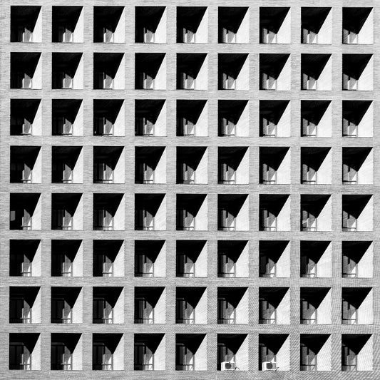 MINISTERIO DE SANDIDAD, POLITICA SOCIAL E IGUALDAD, MADRID, SPAIN by Francisco de Asis Cabrero . Black & white architectural photograph by Eric Schneider Photography