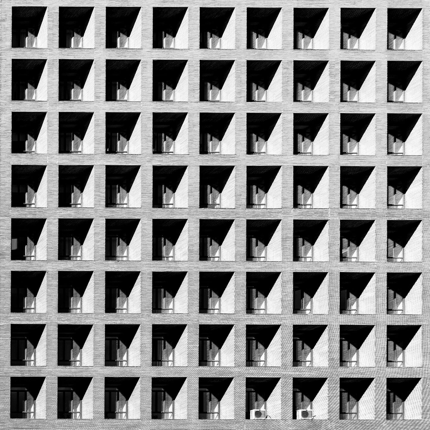 MINISTERIO DE SANDIDAD, POLITICA SOCIAL E IGUALDAD, MADRID, SPAIN by Francisco de Asis Cabrero . Black & white architectural photograph by Eric Schneider Photography