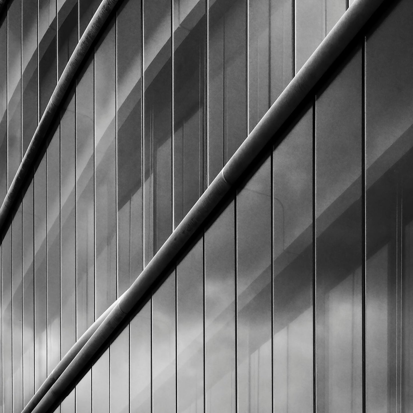 Fragment: BLAVATNIK SCHOOL OF GOVERNMENT, OXFORD, UK by Herzog & Meuron. Black and white architectural and fine art photography by © Eric Schneider Photography