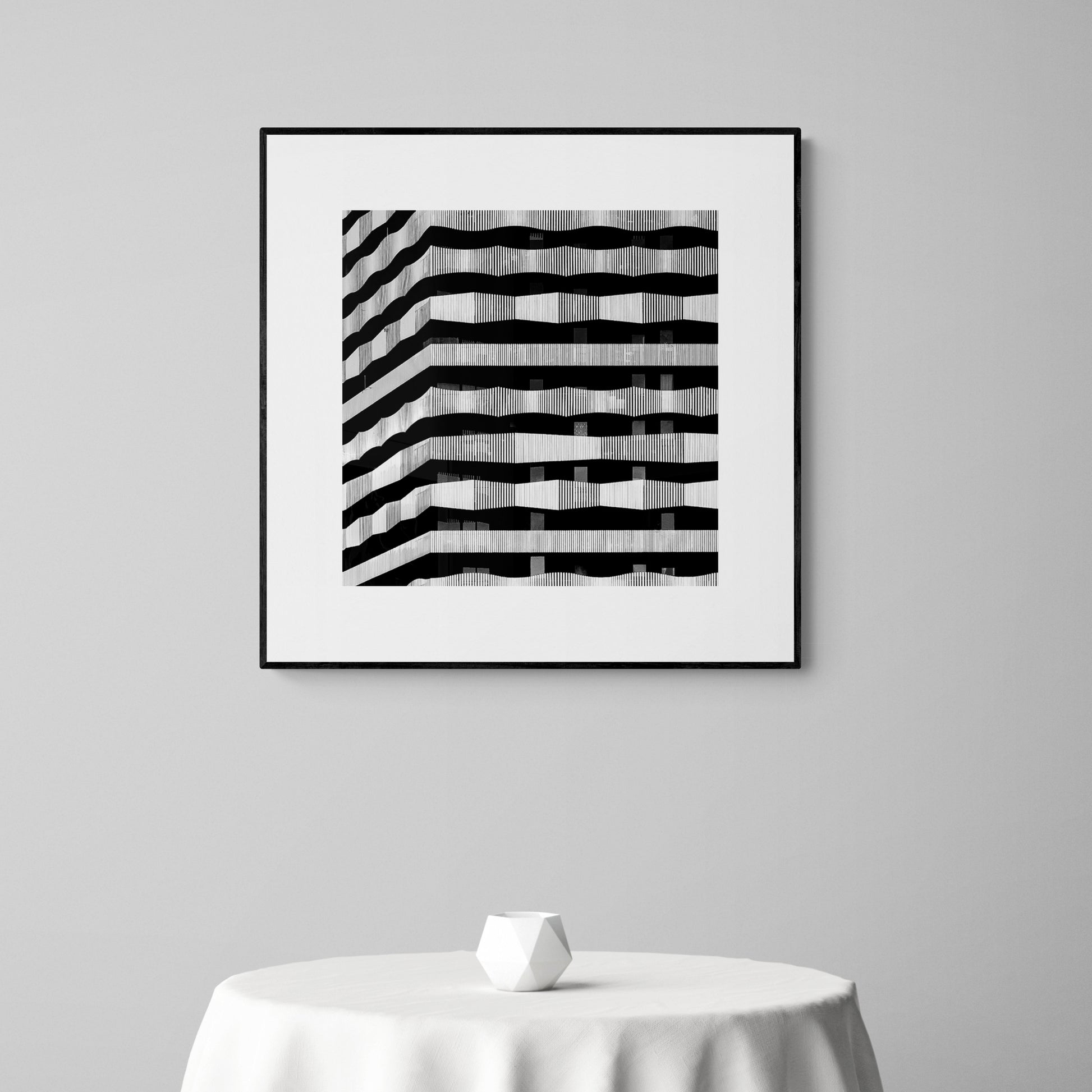 RUE MSTISLAV ROSTROPOVICH, PARIS. Black and white architectural photography and wall art by Eric Schneider Photography