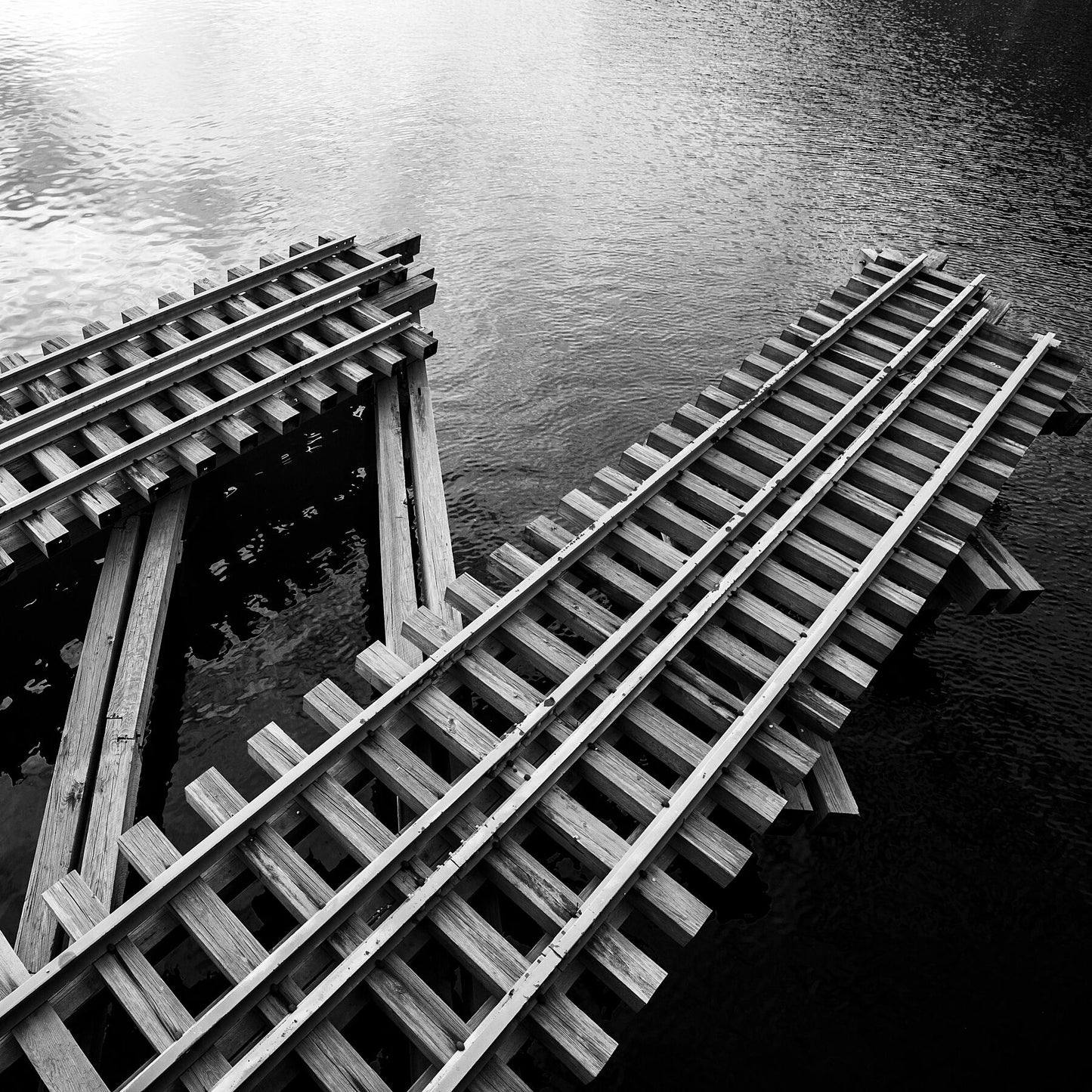 Boston Waterfront, black and white architectural photography and wall art