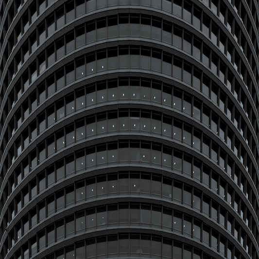 Sevilla Tower, Sevlle. Minimal black and white photography. Abstract, fine art photographs + wall art