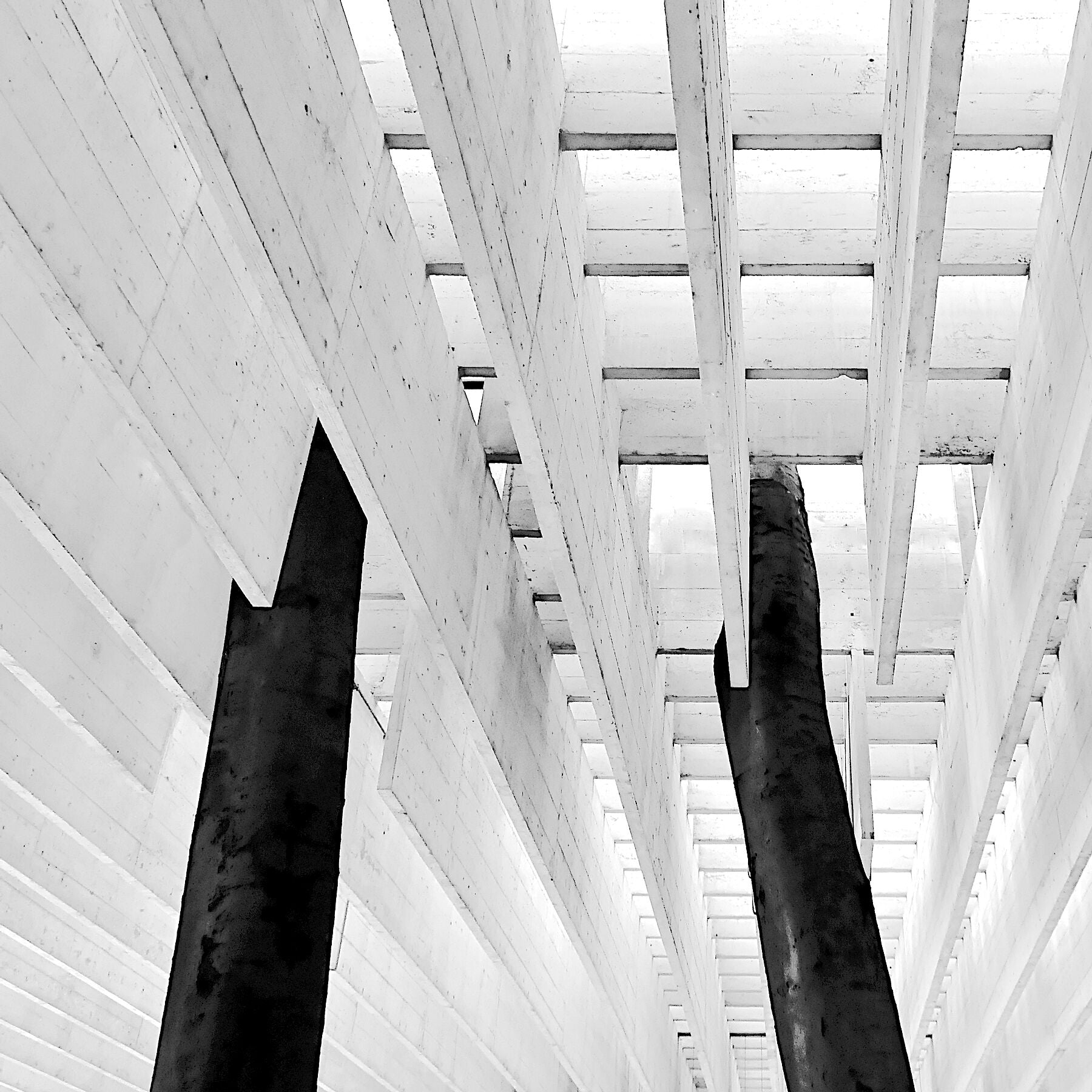 Black and white architectural photography, Nordic Pavilion, Venice