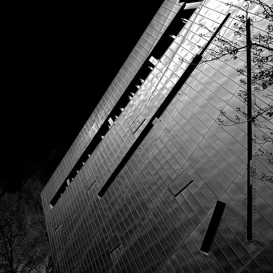 Black and white Architectural Photography Jewish Museum, Berlin by Studio LIbeskind