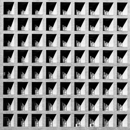 MINISTERIO DE SANDIDAD, POLITICA SOCIAL E IGUALDAD, MADRID, SPAIN by Francisco de Asis Cabrero . Black & white architectural photograph by Eric Schneider Photography