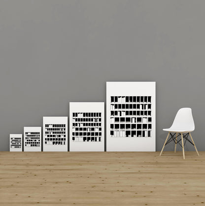 CLICHY BATIGNOLLE, PARIS, FRANCE by Gaetan le Penhuel. Black and white architectural photography and wall art by Eric Schneider Photography