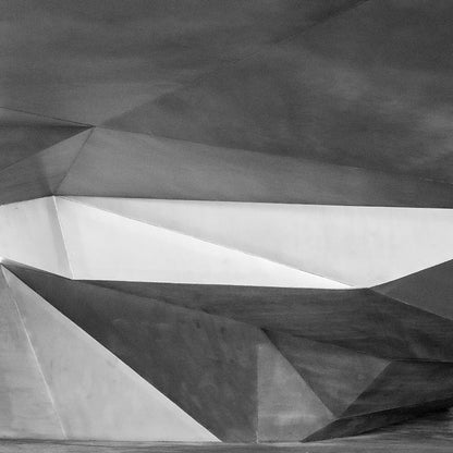 CAIXA FORUM, MADRID, SPAIN by Herzog de Meuron Architects. Black & white architectural photograph by Eric Schneider Photography